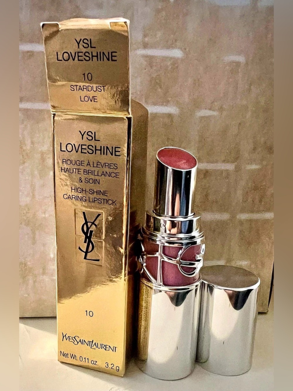 Yves Saint Laurent Loveshine Lipstick #10 Stardust Love NWT